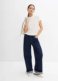 Shirtblouse van gestructureerde crêpe, bonprix
