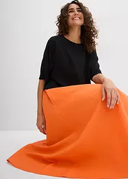 Midirok van een soepel vallende linnenmix, bonprix