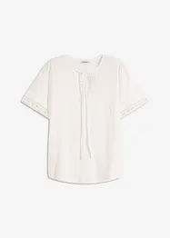 Shirt tuniek met kanten lint, bonprix