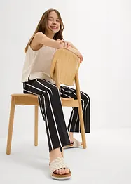 Jersey broek van robuust piqué, bonprix
