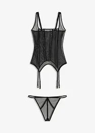 Bustier met jarretels en slip (2-dlg. set), VENUS