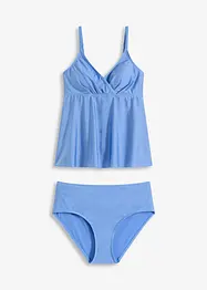 Tankini (2-dlg. set) van glanzend materiaal, bonprix