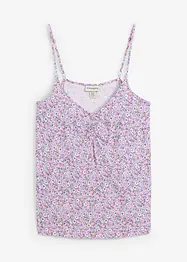 Gebloemde top van soepele viscose, bonprix