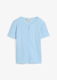 T-shirt met structuur en knopen, bonprix