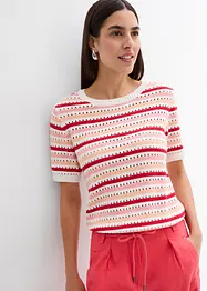 Geribd shirt met strepen, bonprix