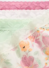 Maxislip met biologisch katoen en kant ( set van 5), bonprix