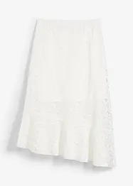 Midi rok met kant, bonprix