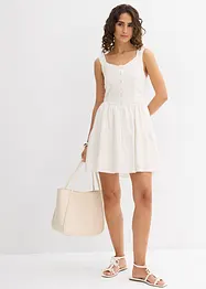 Mini jurk in een luchtige linnenmix, bonprix
