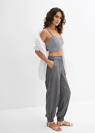 Cropped top van puur biologisch katoen ( 2-dlg. dubbelpak set), bonprix