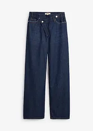 Wide leg jeans, mid waist, low stretch, bonprix