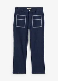 High waist straight jeans cropped, bonprix