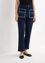 High waist straight jeans cropped, bonprix