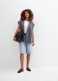 Jeans bermuda mid waist, low stretch, bonprix