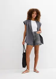 Jeans short high waist, low stretch, bonprix