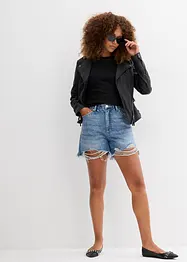 Jeans short high waist, low stretch, bonprix
