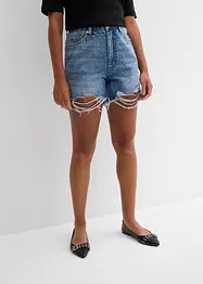 Jeans short high waist, low stretch, bonprix