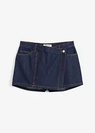 Spijker broekrok in wikkellook, mid waist, bonprix