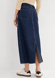 Midi spijkerrok mid waist, superzacht, bonprix