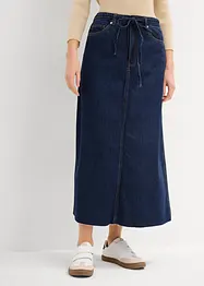Midi spijkerrok mid waist, superzacht, bonprix