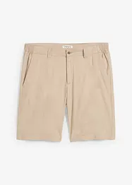Chino bermuda regular fit met linnen, bonprix