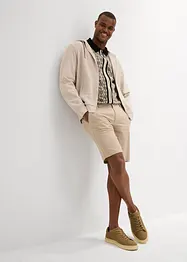 Chino bermuda regular fit met linnen, bonprix