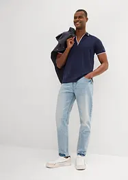 Poloshirt met V-hals, bonprix