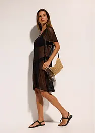 Strandjurk in gehaakte look van soepele viscose, bonprix