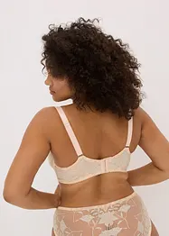 Minimizer bh met beugel en 2-kleurig lurex kant, bonprix