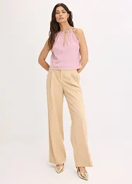 Cropped top in metallic look, bonprix