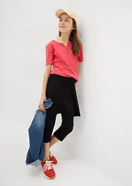 Capri legging met geïntegreerde rok, bonprix