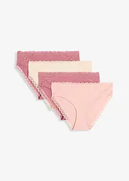 Slip met biologisch katoen (set van 4), bonprix