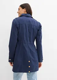 Katoenen parka in utility stijl, halflang, bonprix