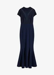 Maxi jurk met kant en mesh, bonprix