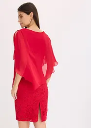 Kanten jurk met fijne chiffon overlay, bonprix