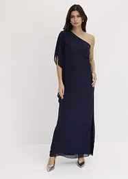 One shoulder jurk van fijn chiffon, bonprix