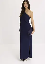 One shoulder jurk van fijn chiffon, bonprix