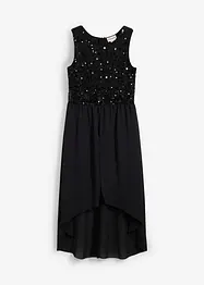 High-low jurk met tule, bonprix