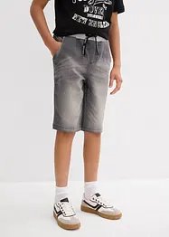 Jongens sweat jeans bermuda, regular fit, bonprix