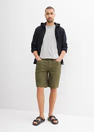 Stretch jeans bermuda, regular fit (set van 2), bonprix