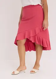Jersey rok met volants, bonprix