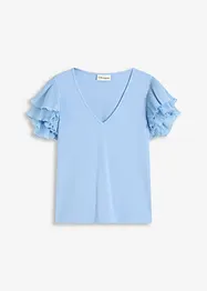 Shirt met volants, bonprix