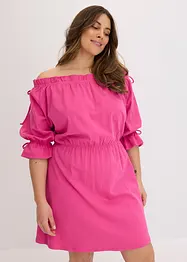 Jersey jurk met Carmen halslijn, bonprix