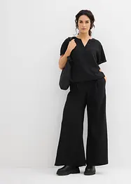 Oversized blouse met elastische zoom, bonprix