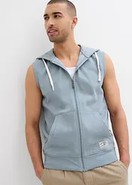 Sweatvest met capuchon in een zachte katoenmix, bonprix