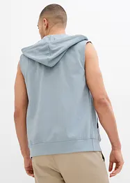 Sweatvest met capuchon in een zachte katoenmix, bonprix