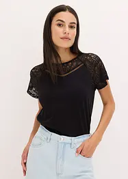 Shirt met kant, bonprix
