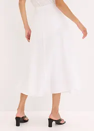 Midi rok van een soepele viscosemix, bonprix