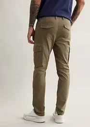 Slim fit stretch cargo broek, straight, bonprix