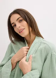 Oversized badjas van mousseline, bonprix