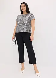 Shirt in een luipaardprint, met pailletten, bonprix